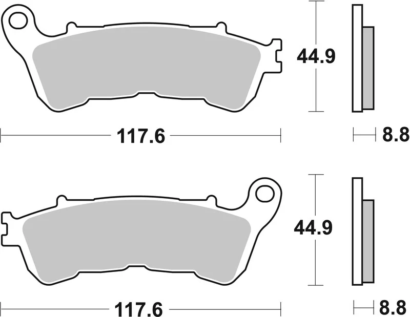 Pastillas de freno sinterizadas Brembo 07063XS