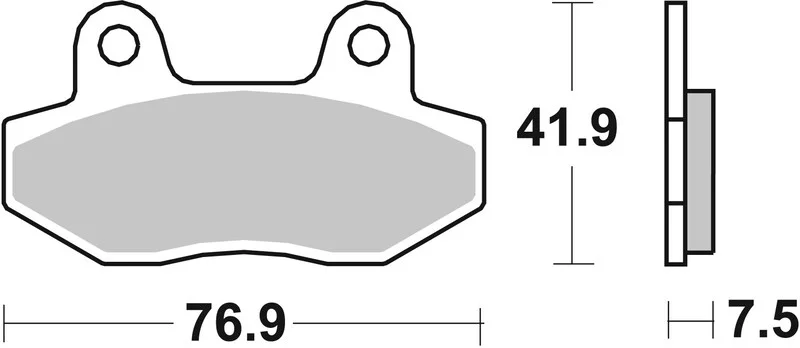 Pastillas de freno orgánicas Brembo 07GR12CC