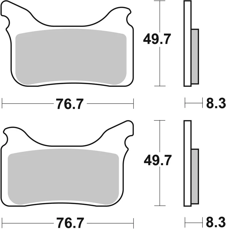 Pastillas de freno sinterizadas de competición Brembo 07GR75SX