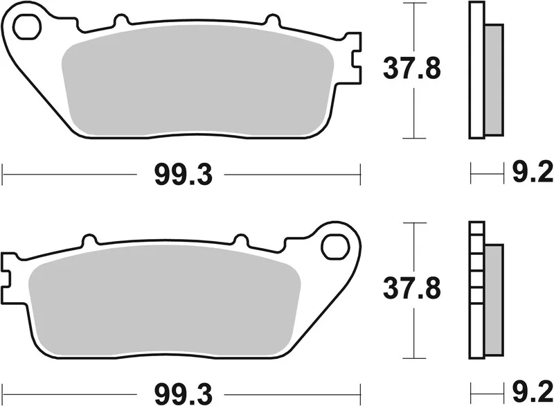 Pastillas de freno orgánicas Brembo 07HO13CC