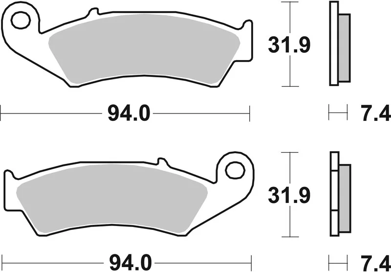 Pastillas de freno sinterizadas Brembo 07HO25SD