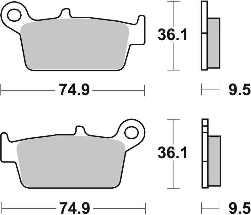 Pastillas de freno sinterizadas Brembo 07HO26SD