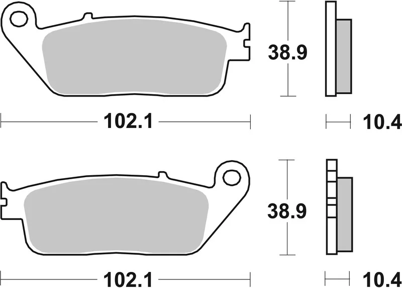 Pastillas de freno sinterizadas Brembo 07HO34SP