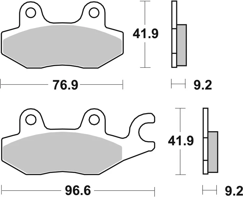 Pastillas de freno orgánicas Brembo 07HO4008