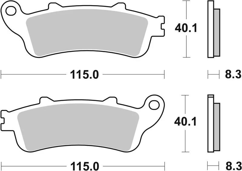 Pastillas de freno orgánicas Brembo 07HO4308