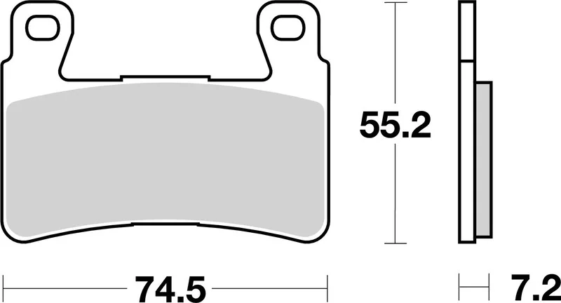 Pastillas de freno sinterizadas Brembo 07HO45SA