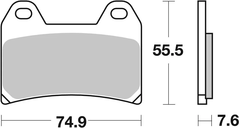 Pastillas de freno sinterizadas Brembo 07HO47SA