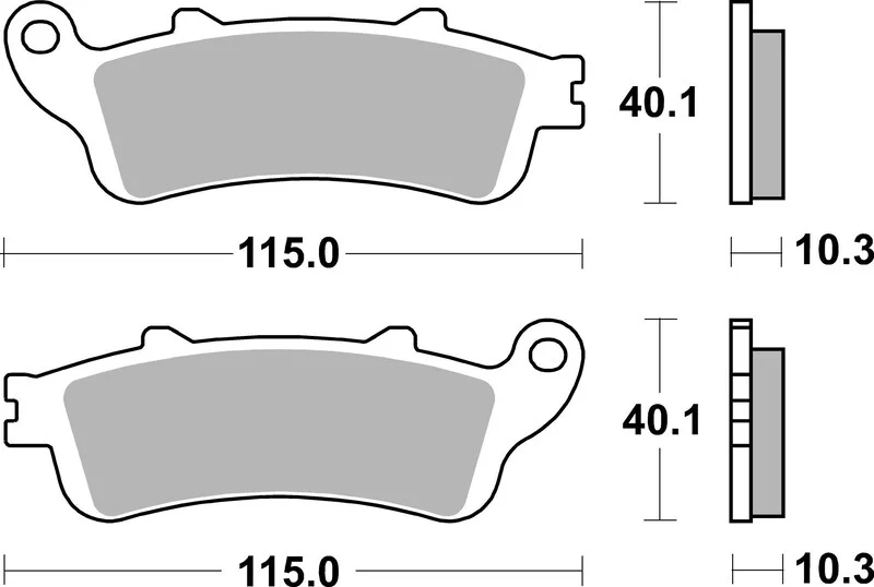 Pastillas de freno sinterizadas Brembo 07HO52SP