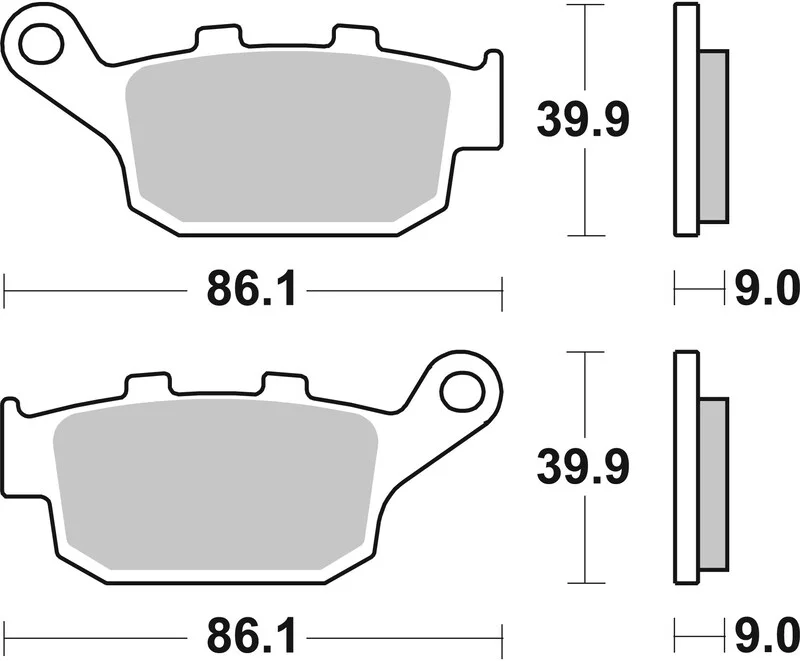 Pastillas de freno orgánicas Brembo 07HO53CC