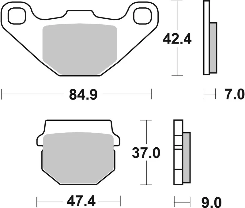 Pastillas de freno sinterizadas de competición Brembo 07KA07SX