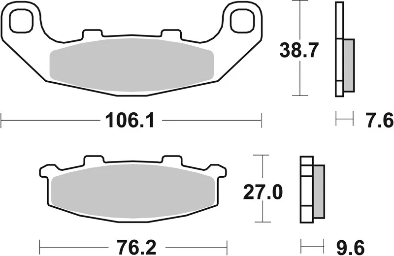 Pastillas de freno sinterizadas Brembo 07KA11SP
