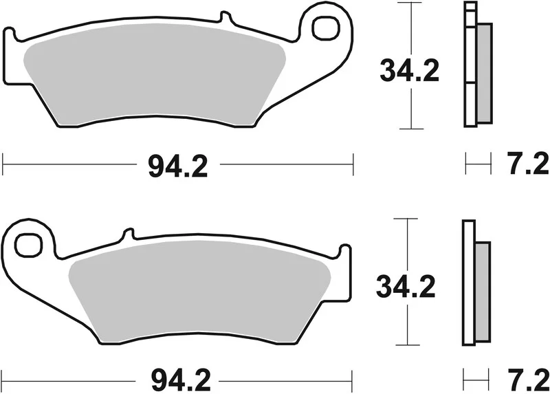Pastillas de freno orgánicas Brembo 07KA1705
