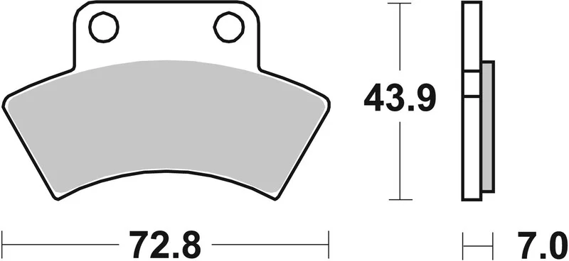 Pastillas de freno sinterizadas de competición Brembo 07PO03SX