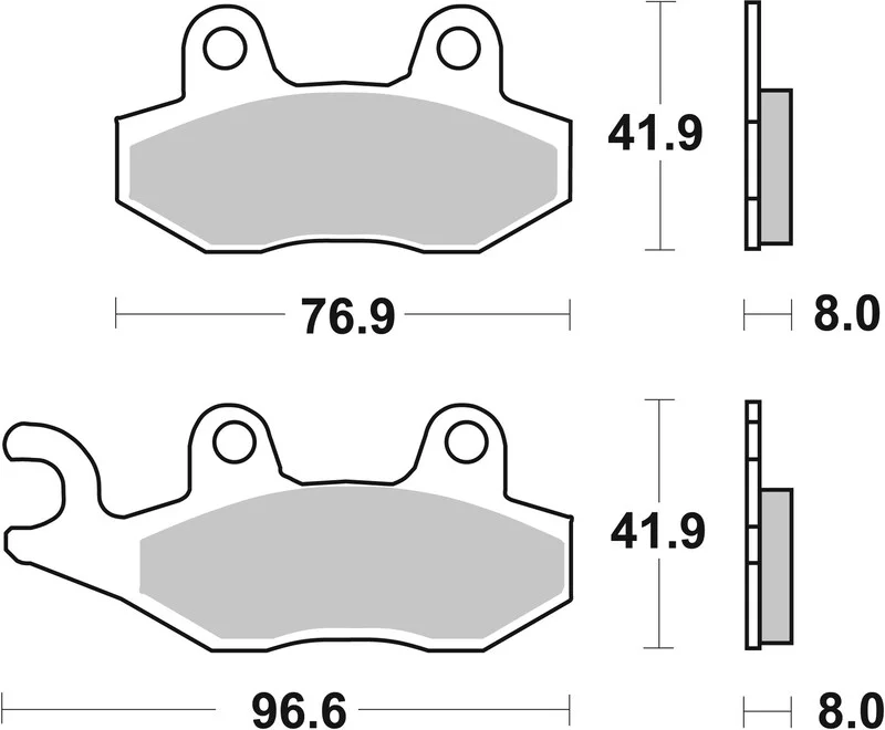 Pastillas de freno sinterizadas Brembo 07SU12SX