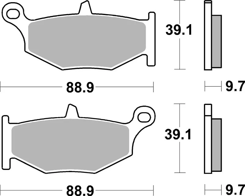 Pastillas de freno sinterizadas Brembo 07SU32SP
