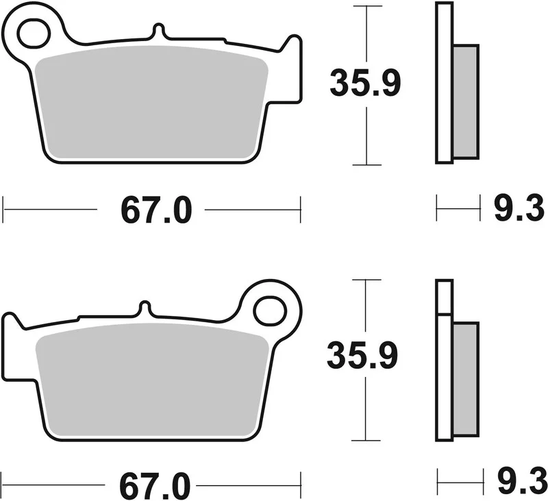 Pastillas de freno sinterizadas de competición Brembo 07YA41SX