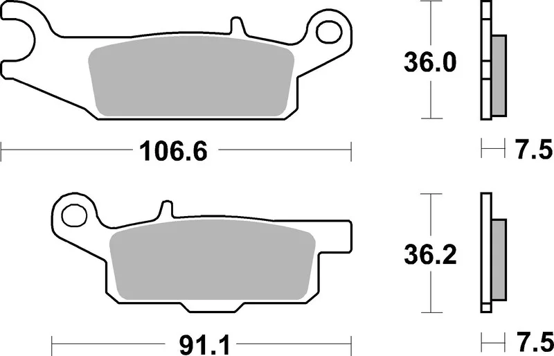 Pastillas de freno sinterizadas Brembo 07YA48SD