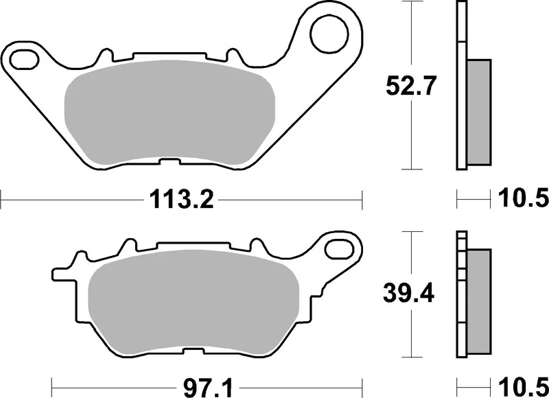 Pastillas de freno orgánicas Brembo 07YA53CC