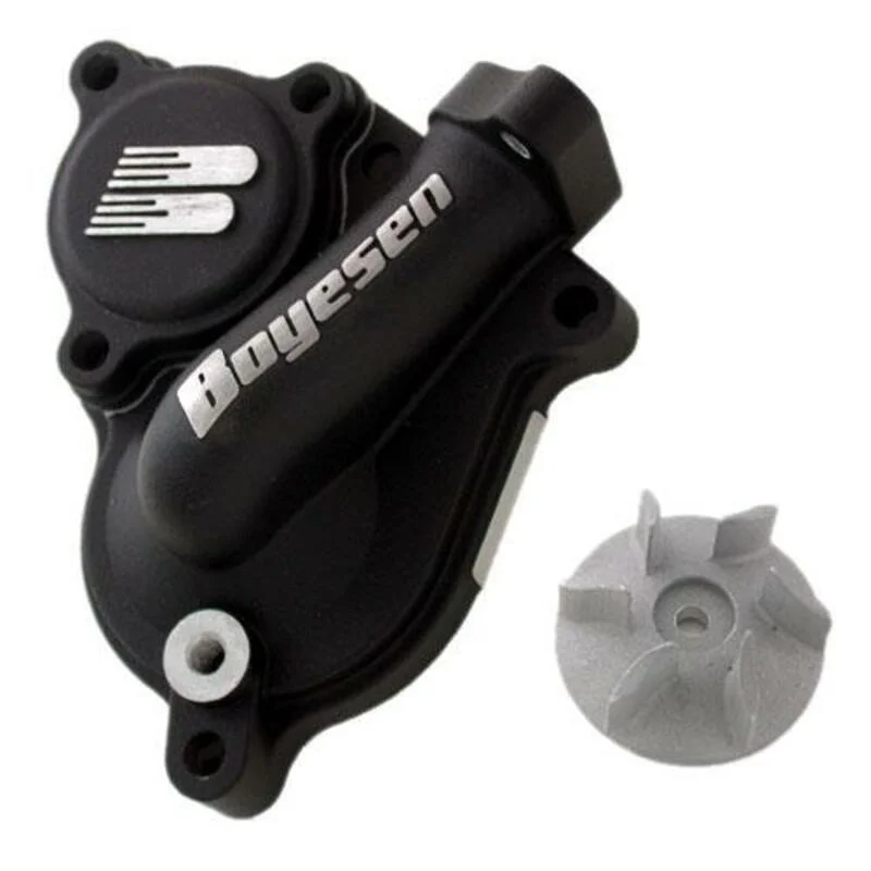 Kit de tapa bomba de agua + hélice BOYESEN Supercooler - Negro
