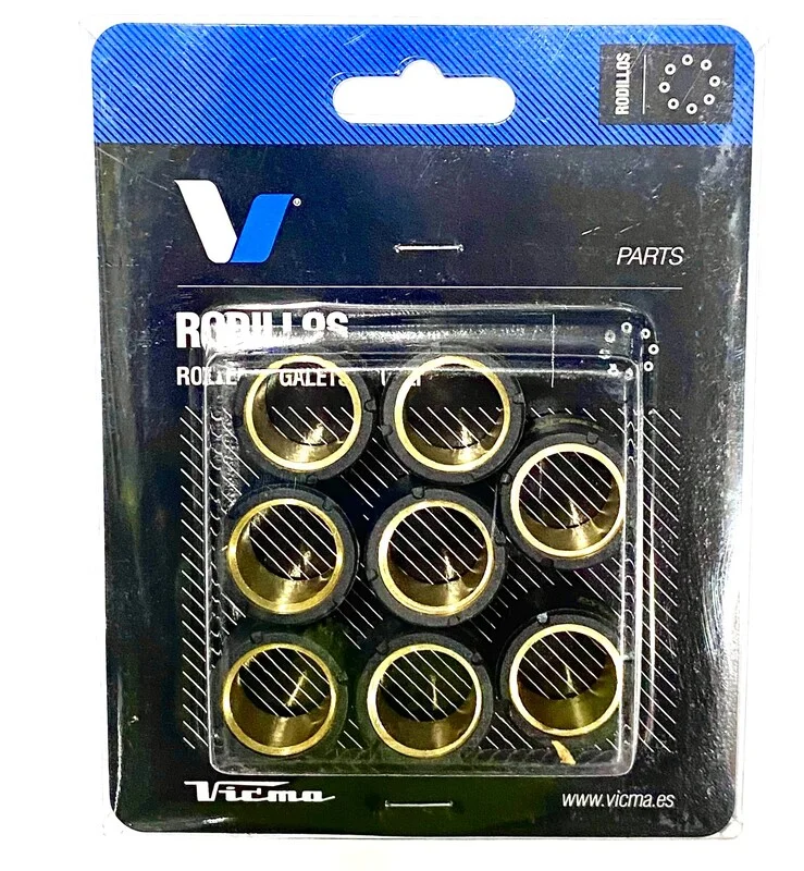 Rodillos de variador TECNIUM 25x17mm 15gr - 8 piezas