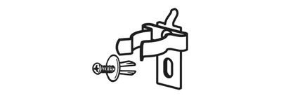 BETA Gancho de muelle para muebles de taller Ø25mm aluminio con tornillo