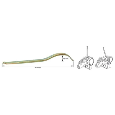 BUZTI TIRE LEVER CURVED