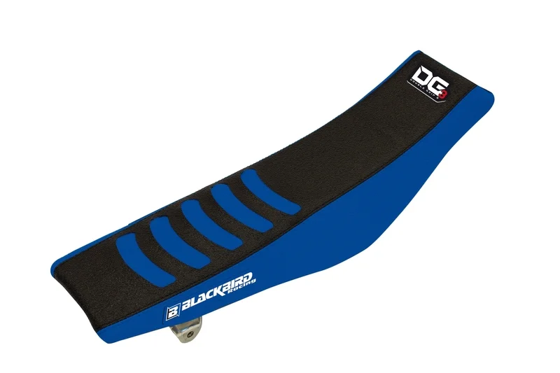 Funda de asiento antideslizante BLACKBIRD Double grip 3 azul Yamaha YZ65