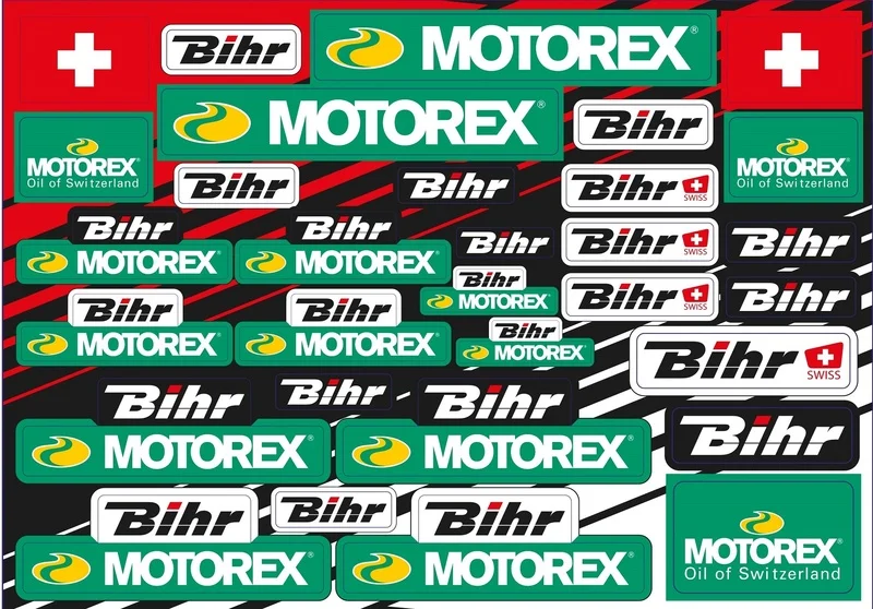 Set adhesivos BLACKBIRD Motorex & Bihr