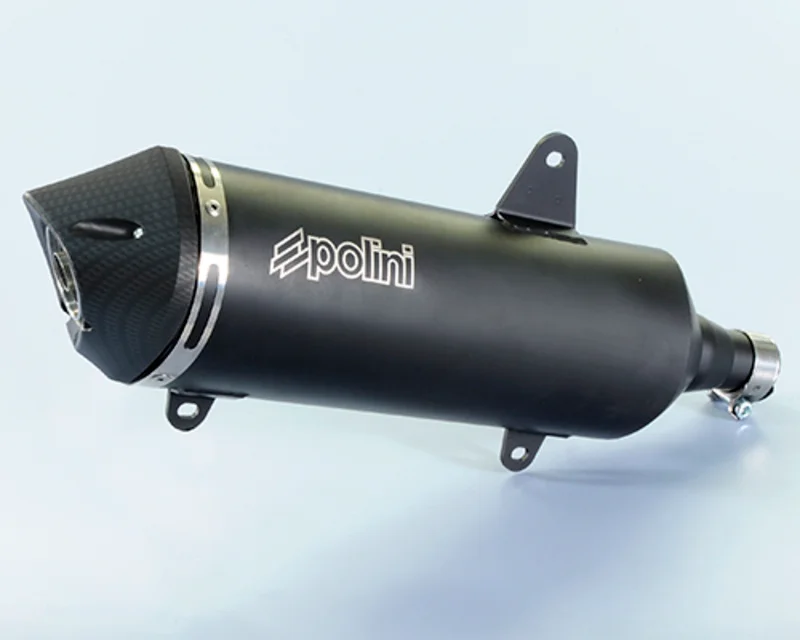 POLINI Muffler - Black Aluminium Peugeot
