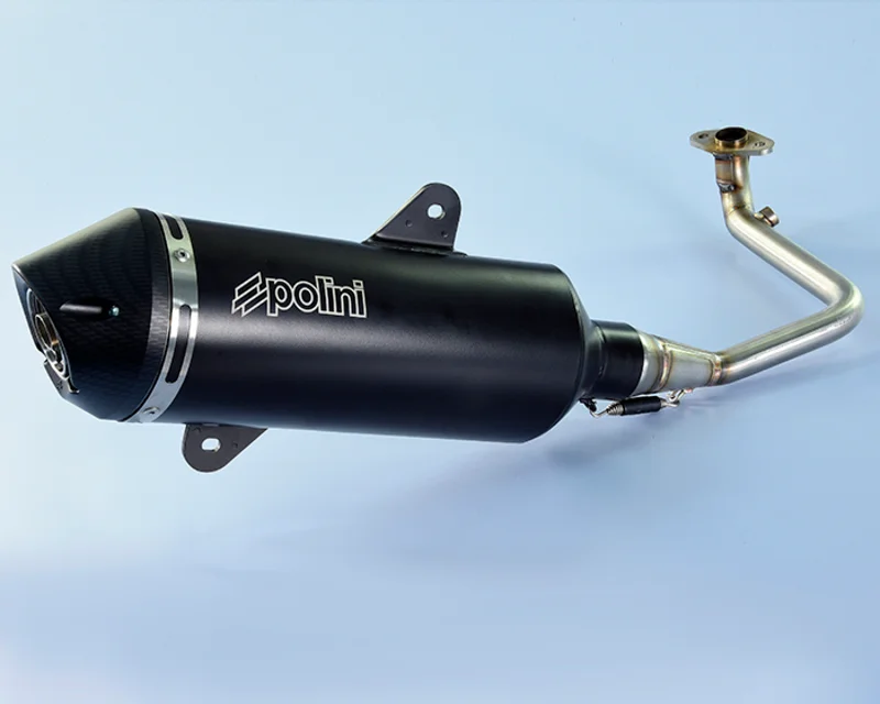 POLINI Maxi-Scooter Exhaust - Black Aluminium SYM