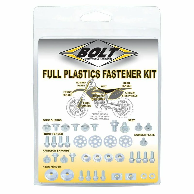 Kit Tornillería de Plásticos BOLT inox Suzuki RM-Z 250 / 450