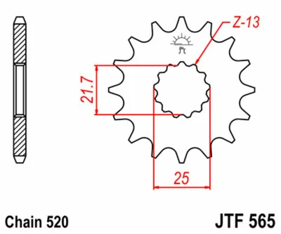 JTSPR FR SPROC 520 STEEL ST 565, 15