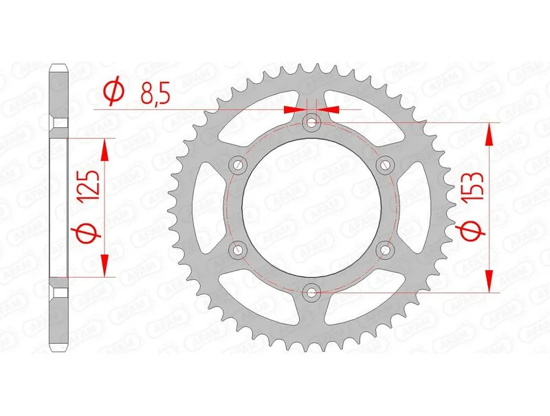 Corona AFAM acero autolimpiable 10212 - Paso 520