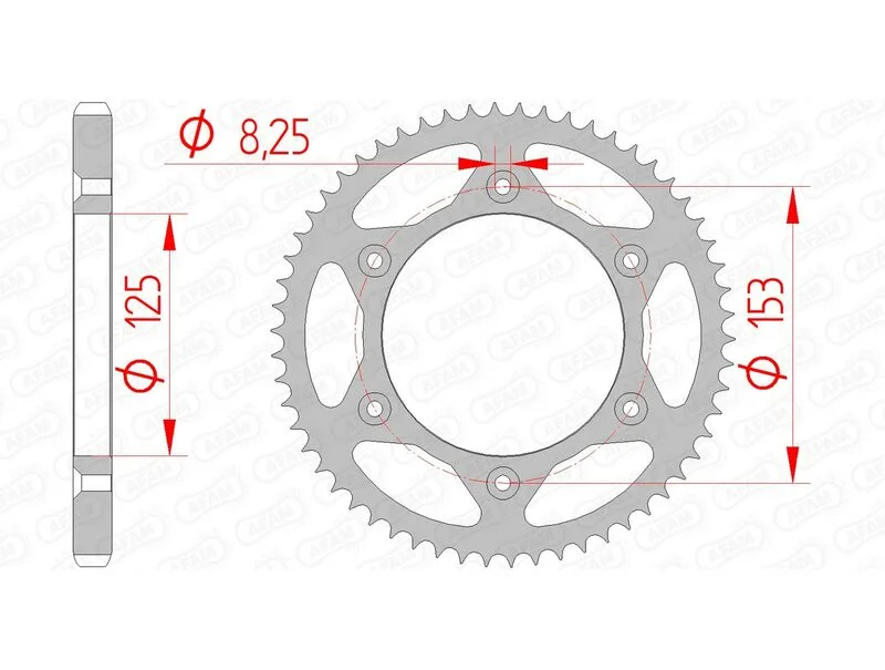 Corona AFAM acero estándar 10228 - Paso 428