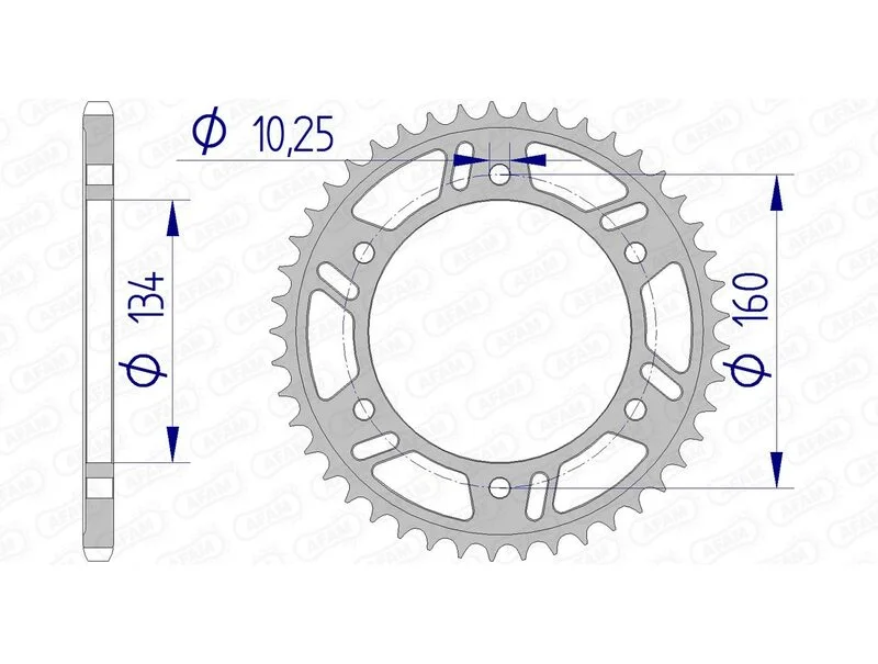 Corona AFAM aluminio ultraligera 11618 - Paso 520