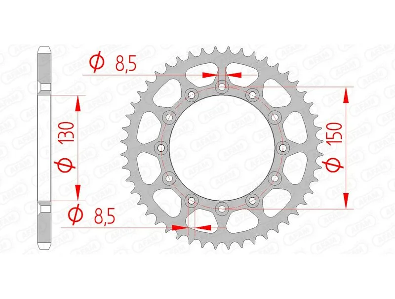 Corona AFAM acero autolimpiable 12323 - Paso 520