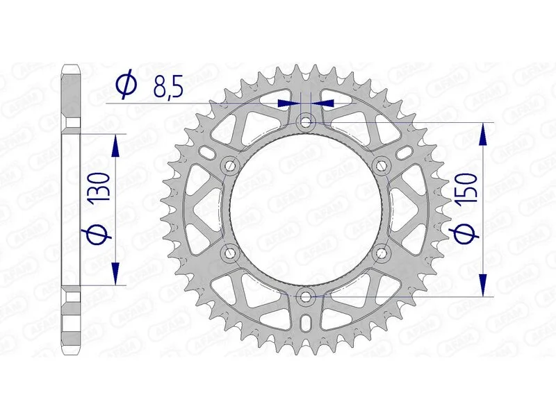 Corona AFAM aluminio ultraligera autolimpiable 13323 - Paso 520