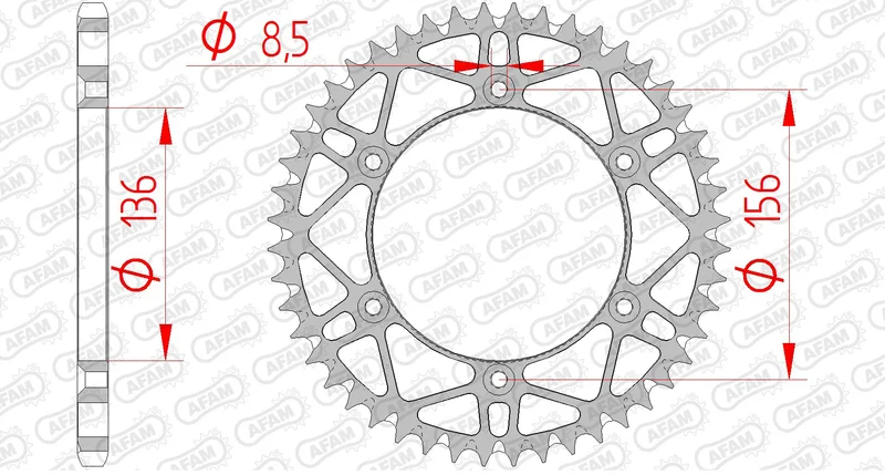 Corona AFAM acero autolimpiable 14206 - Paso 520