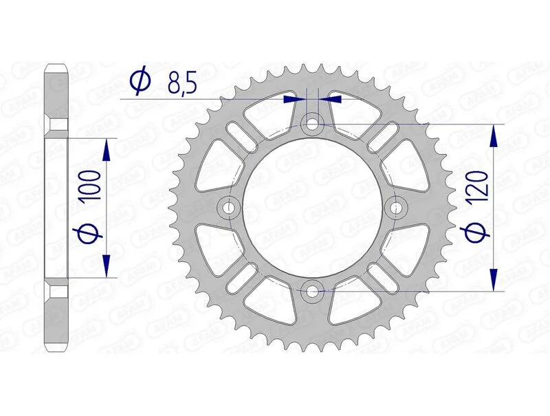 Corona AFAM aluminio 15104 - Paso 428