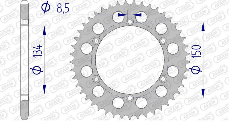 Corona AFAM aluminio ultraligera autolimpiable 17206 - Paso 520