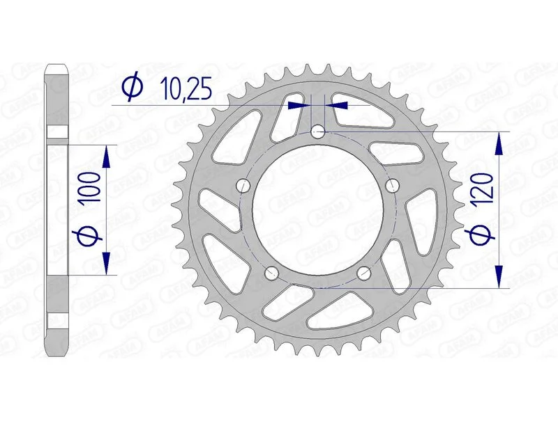 Corona AFAM aluminio 36802 - Paso 525