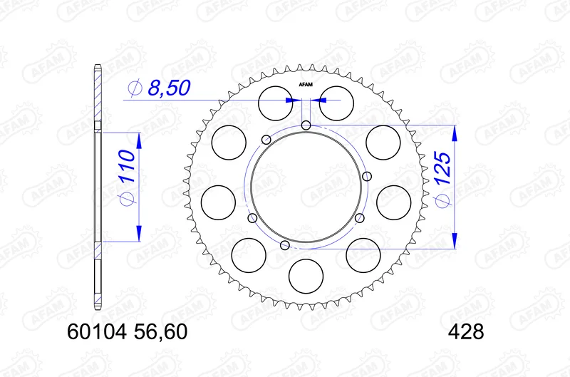 Corona AFAM aluminio 60104 - 428