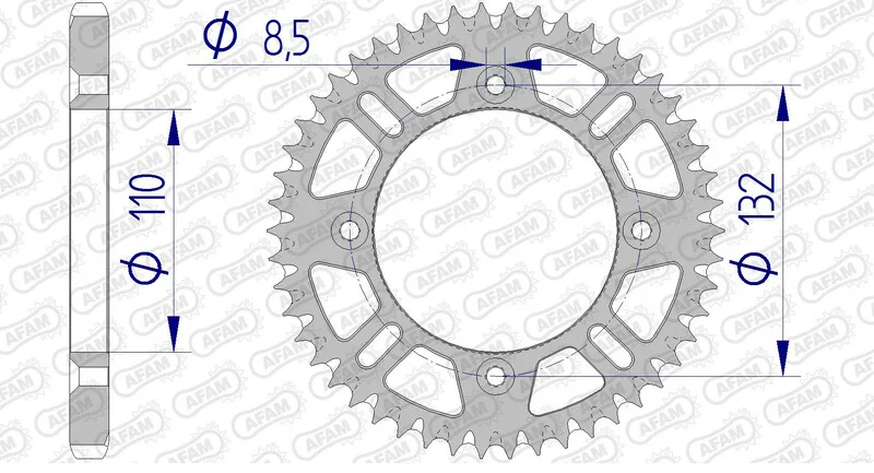 Corona AFAM aluminio ultraligera autolimpiable 72102 - Paso 428