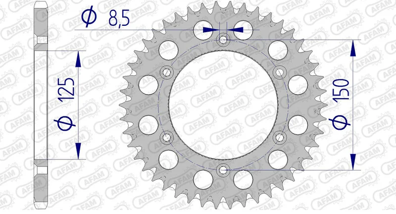 Corona AFAM aluminio ultraligera autolimpiable 72304 - Paso 520
