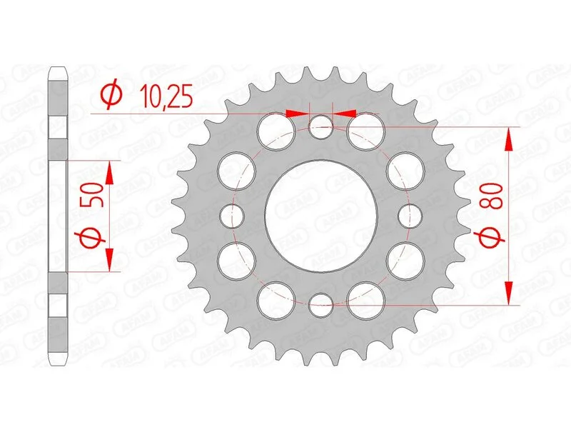 Corona AFAM acero estándar 92127 - Paso 420