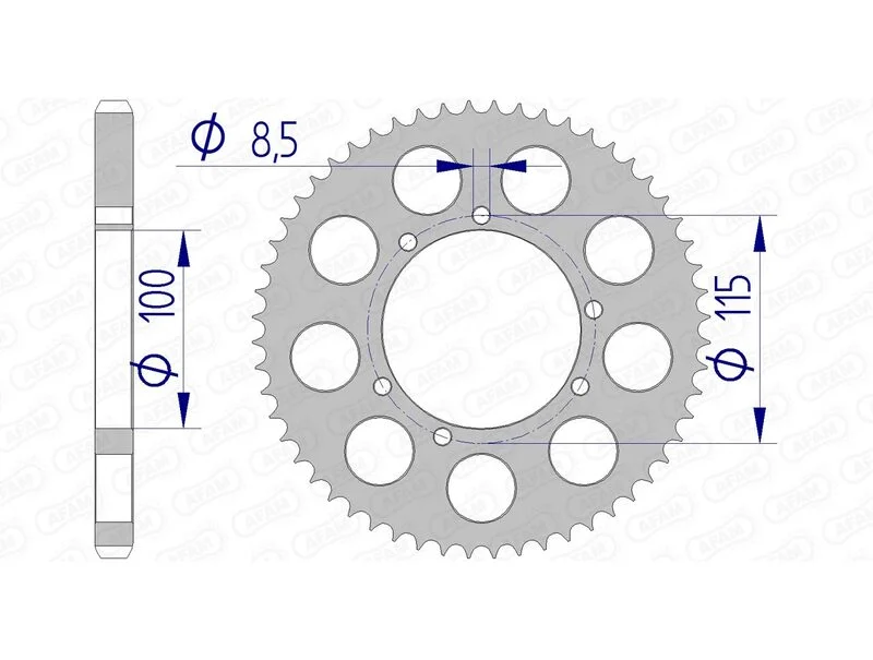 Corona AFAM aluminio 93117 - Paso 428