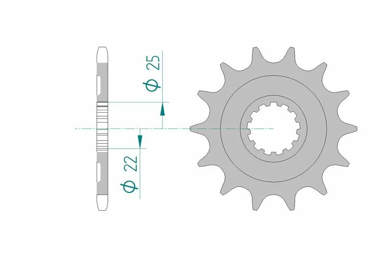 Piñón AFAM acero autolimpiable 27502 - Paso 520