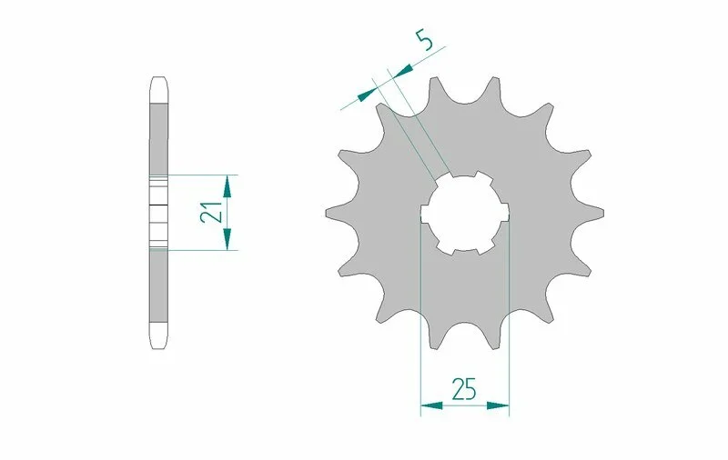Piñón AFAM acero autolimpiable 30300 - Paso 520