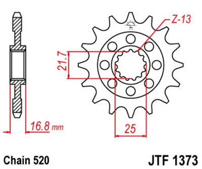 JTSPR FR SPROC 520 STEEL ST 1373, 17
