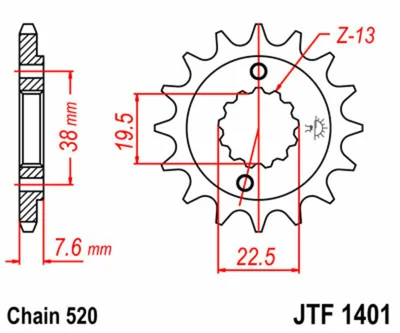 JTSPR FR SPROC 520 STEEL ST 1401, 14